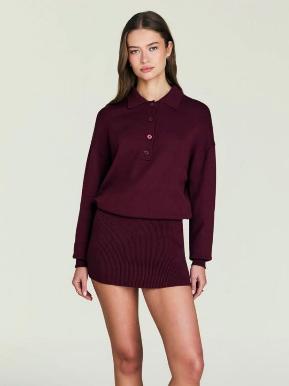 SER.O.YA Lilly Mini Dress in Pinot